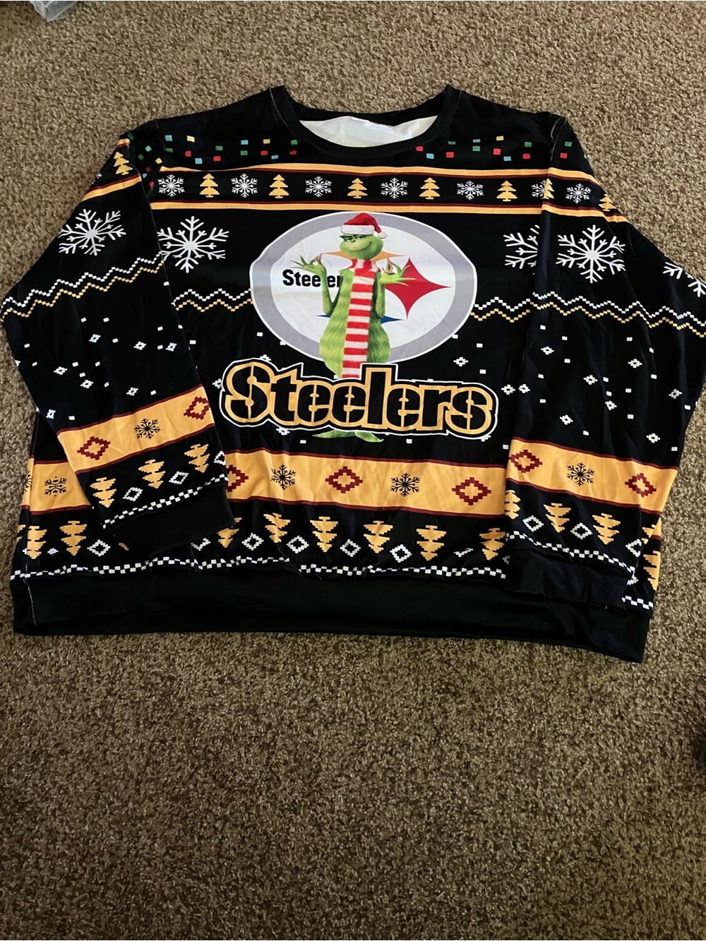 Pittsburgh Steelers GRINCH holiday pullover